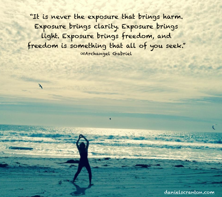 hot woman at the beach ocean archangel gabriel quote