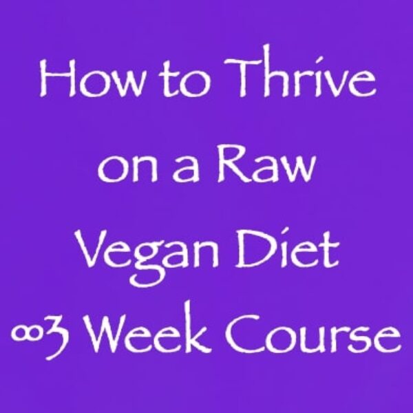 How to Thrive on a Raw Vegan Diet ∞A 3 Week Course