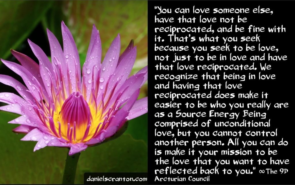 Daniel Scranton channels The Arcturian Council on Being in Love. The Arcturians explain that being Love is more important than being loved