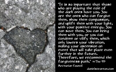 the karma of the beings of darkness - the 9th dimensional arcturian council - channeled by daniel scranton channeler of archangel michael