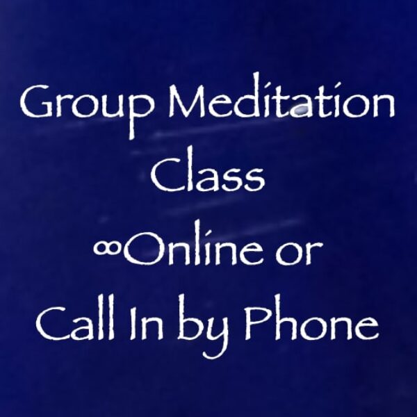 group meditation class - online or call in by phone - with daniel scranton