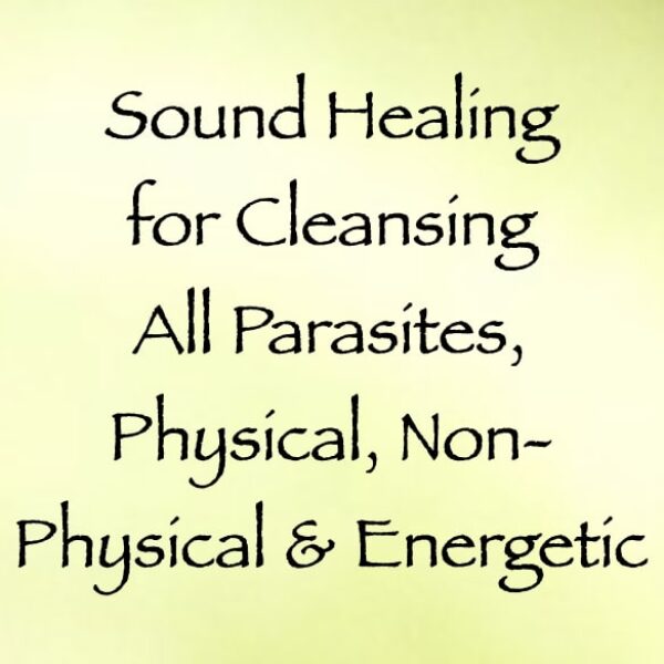 sound healing for cleansing all parasites, physical, non-physical & energetic - channeled by daniel scranton