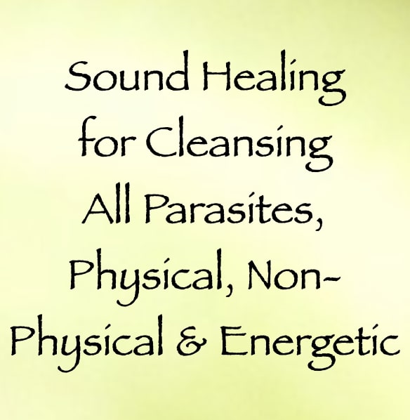 sound healing for cleansing all parasites, physical, non-physical & energetic - channeled by daniel scranton