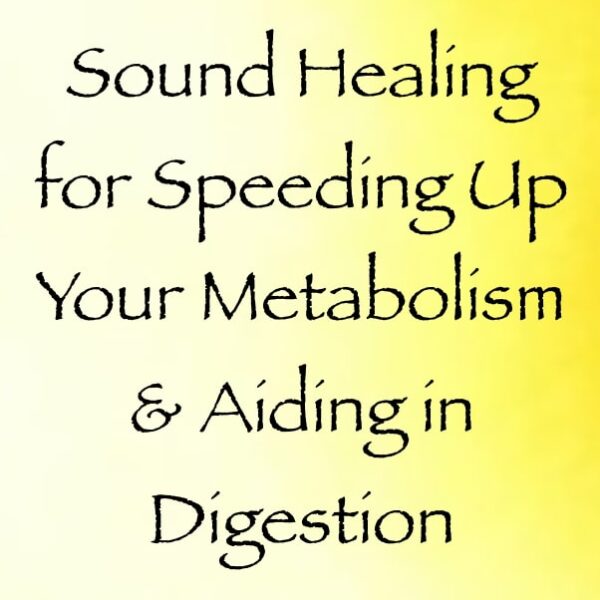 sound healing for speeding up your metabolism & aiding in digestion - channeled by daniel scranton
