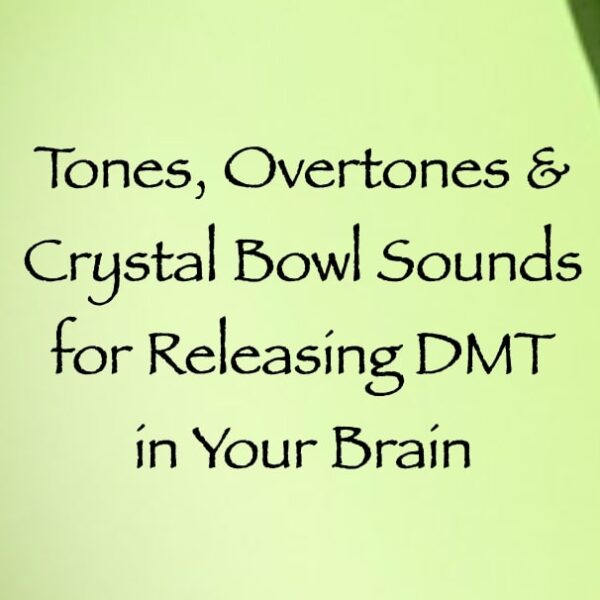 tones overtones & crystal bowl sounds for releasing DMT in your brain - channeled by daniel scranton
