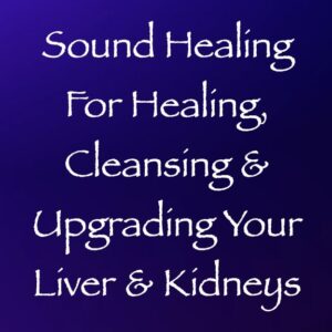 sound healing for healing cleansing & upgrading your liver & kidneys - channeled by Daniel Scranton - channeler of arcturian council