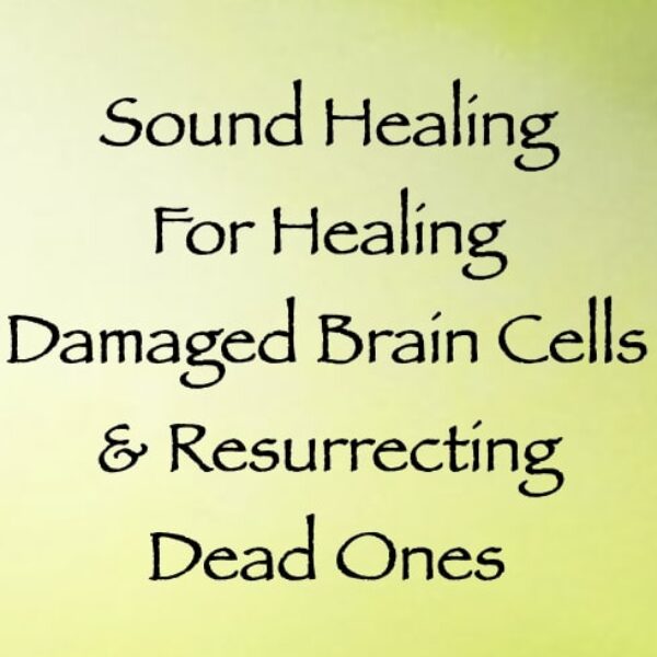 Sound Healing for Healing Damaged Brain Cells & Resurrecting Dead Ones ∞ Pay What You Want