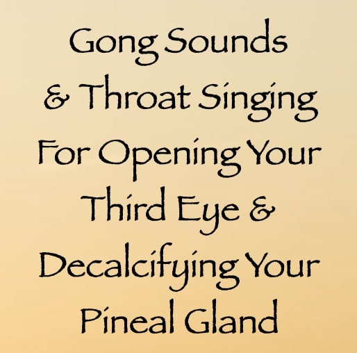 gong sounds & throat singing for opening your third eye & decalcifying your pineal gland - channeled by daniel scranton channeler of arcturians