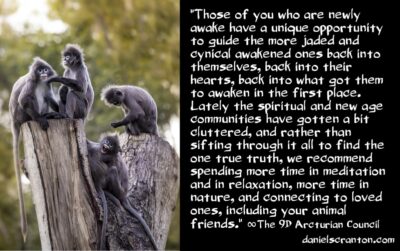 newly awakened, spirituality 101 & ascension buddies - the 9d arcturian council - channeled by daniel scranton channeler of aliens