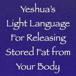 yeshua's light language for releasing stored fat from your body - the 9d arcturian council - channeled by daniel scranton - channeler of arcturians