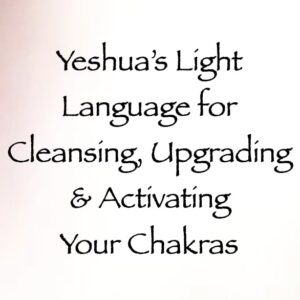yeshua's light language for cleansing upgrading & activating your chakras - channeled by daniel scranton - channeler of arcturians