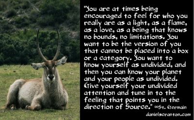 Your Multidimensional Self - St. Germain - channeled by daniel scranton